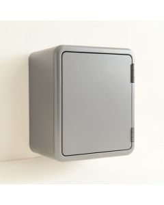 Rowan Bend Wall-Mounted Laundry Cabinet - Gray (synthetic illustration; no displayed measurements)