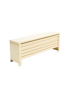 Sage Canyon Narrow Outdoor Storage Bench - Ivory (synthetic illustration; no displayed measurements)