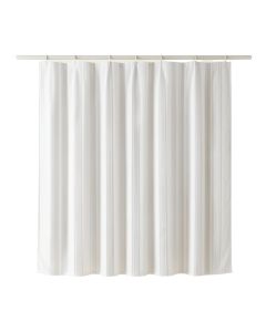 Flint Arc Shower Curtain Hanging Flat From A Plain Rod (synthetic illustration; no displayed measurements)