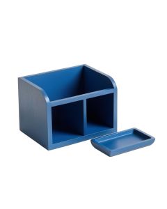 River Bend Empty Coffee-Station Organizer - Blue (synthetic illustration; no displayed measurements)