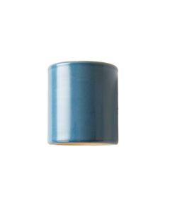 Flint Canyon Wall Sconce Mounted On A Plain Wall - Blue