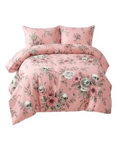 Bohemian Dreamcatcher And Skull Floral Comforter Set (synthetic illustration; no displayed measurements)