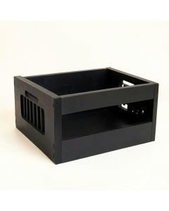 Brook Dell Empty Furniture-Style Pet Crate - Black (synthetic illustration; no displayed measurements)