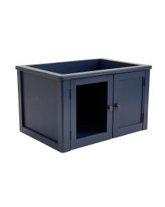 Ash Canyon Empty Furniture-Style Litter Enclosure - Navy (synthetic illustration; no displayed measurements)