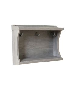 Rowan Arc Wall-Mounted Entryway Organizer Shelf - Gray (synthetic illustration; no displayed measurements)