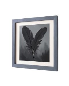 Charcoal Feathers Iii By Beverly Fuller - Picture Frame Painting Print On Paper