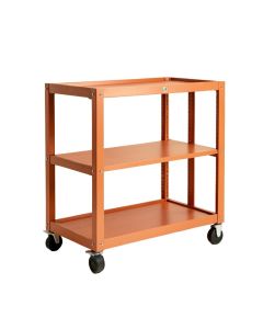 Pine Bluff Empty Rolling Workshop Cart - Terracotta (synthetic illustration; no displayed measurements)
