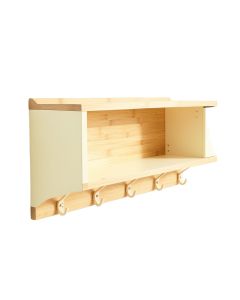 Brook Dell Wall-Mounted Entryway Organizer Shelf - Ivory