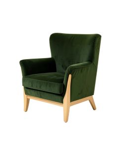 24 '' Wide Velvet Wingback Chair