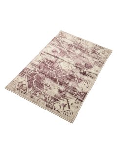 Armagh Geometric Beige/Smoky Plum Area Rug (synthetic illustration; no displayed measurements)