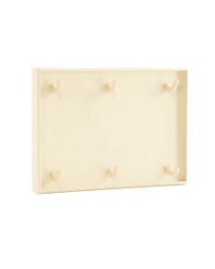 Willow Bridge Empty Wall-Mounted Tool Organizer Panel - Cream (synthetic illustration; no displayed measurements)