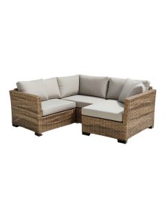 Ajete Patio Sectional With Cushions (synthetic illustration; no displayed measurements)