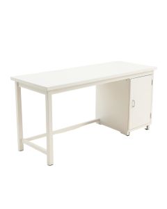 Olive Brook Empty Workshop Workbench - White