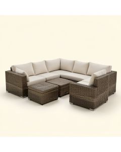 Cassville Patio Furniture 12 Piece Sectional Seating Group With Cushions (synthetic illustration; no displayed measurements)