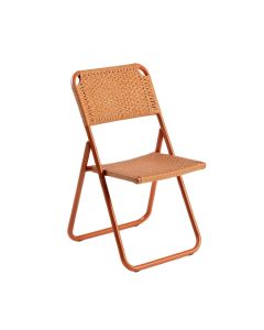 Wren Branch Folding Outdoor Chair - Terracotta (synthetic illustration; no displayed measurements)