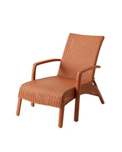 Fern Branch Outdoor Lounge Chair - Terracotta (synthetic illustration; no displayed measurements)