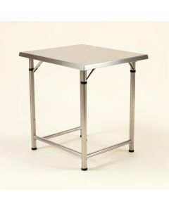 Mcginnis Folding Stainless Steel Bar Table (synthetic illustration; no displayed measurements)