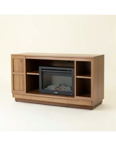 Cloyne Tv Stand For Tvs Up To 88 '' With Electric Fireplace Included (synthetic illustration; no displayed measurements)