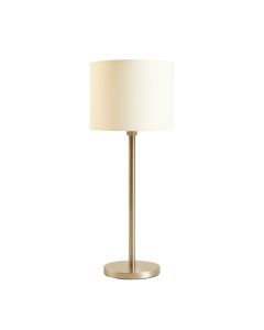 Reed Canyon Floor Lamp With A Plain Fabric Shade - Ivory (synthetic illustration; no displayed measurements)