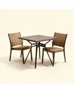 Poojari Outdoor 3 Piece Bistro Set (synthetic illustration; no displayed measurements)