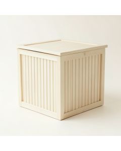 Pine Brook Closed Outdoor Storage Box - Ivory (synthetic illustration; no displayed measurements)