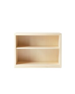 Shore Bend Low Bookcase - Ivory (synthetic illustration; no displayed measurements)