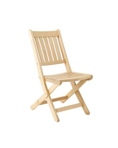 Juniper Brook Folding Outdoor Chair - Beige (synthetic illustration; no displayed measurements)