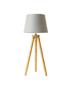 Hill Bluff Floor Lamp With A Plain Fabric Shade - Gray (synthetic illustration; no displayed measurements)