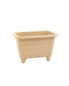 Meadow Bridge Empty Raised Planter - Beige (synthetic illustration; no displayed measurements)
