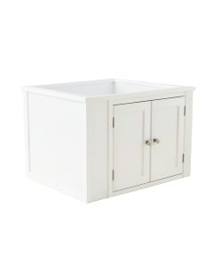 Cove Brook Empty Furniture-Style Litter Enclosure - White (synthetic illustration; no displayed measurements)