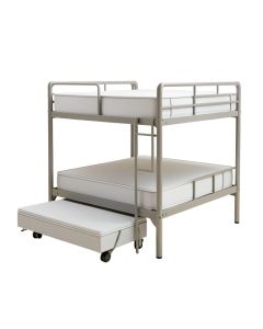 Bundyhill Twin Over Twin Metal Bunk Bed With Trundle