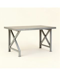 Aspen Dell Empty Workshop Workbench - Gray (synthetic illustration; no displayed measurements)