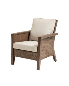 Stacking Patio Dining Armchair (synthetic illustration; no displayed measurements)