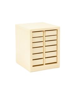 River Brook Small-Parts Storage Drawer Cabinet - Cream