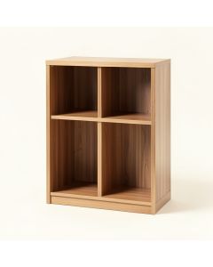 3 - Shelf Storage Cabinet (synthetic illustration; no displayed measurements)