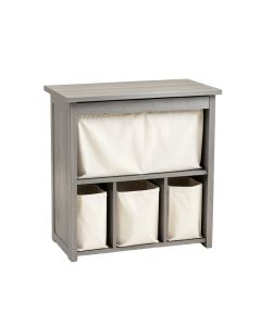 Sage Bend Laundry Sorting Station With Plain Removable Bags - Gray (synthetic illustration; no displayed measurements)