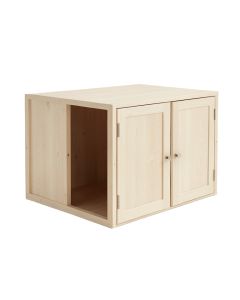 Glen Crossing Empty Furniture-Style Litter Enclosure - Beige (synthetic illustration; no displayed measurements)