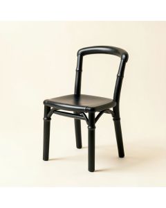 Hazel Branch Small Chair - Black (synthetic illustration; no displayed measurements)