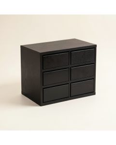 Birch Crest Small-Parts Storage Drawer Cabinet - Black (synthetic illustration; no displayed measurements)