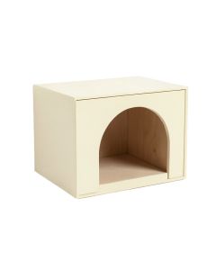 Oak Falls Wall-Mounted Cat Perch - Cream (synthetic illustration; no displayed measurements)