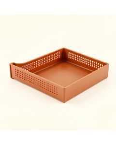 Elm Brook Empty Under-Desk Cable Tray - Terracotta (synthetic illustration; no displayed measurements)