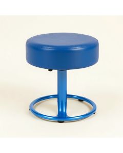 Round Rolling Pu Leather Height Adjustable Lab Stool (synthetic illustration; no displayed measurements)