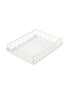 Reed Crossing Empty Under-Desk Cable Tray - White