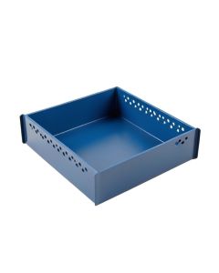 Rowan Brook Empty Under-Desk Cable Tray - Blue (synthetic illustration; no displayed measurements)