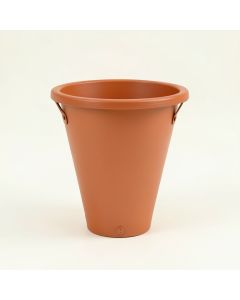 Cliff Arc Empty Railing Planter With Integral Brackets (synthetic illustration; no displayed measurements)