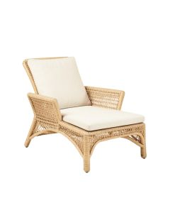 Laurel Bend Outdoor Lounge Chair - Ivory (synthetic illustration; no displayed measurements)
