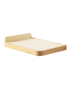 Slate Bend Wall-Mounted Cat Perch - Cream (synthetic illustration; no displayed measurements)