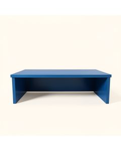 Willow Bridge Desktop Monitor Riser - Blue (synthetic illustration; no displayed measurements)