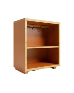 Dune Bend Empty Mug-Storage Cabinet Insert - Terracotta (synthetic illustration; no displayed measurements)