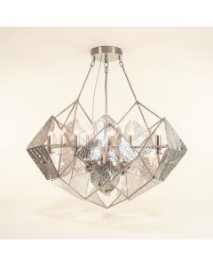 Ilkest 6 - Light Unique / Statement Geometric Chandelier (synthetic illustration; no displayed measurements)